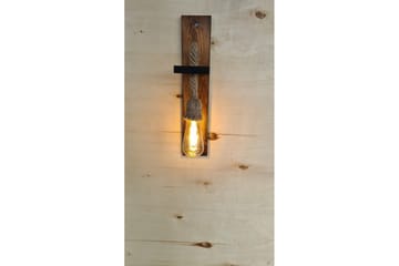 Vegg lampe Teyra Valnøtt - Rødfarget tre - Belysning - Innendørsbelysning & Lamper - Soveromslampe - Sengelamper - Sengelampe vegg