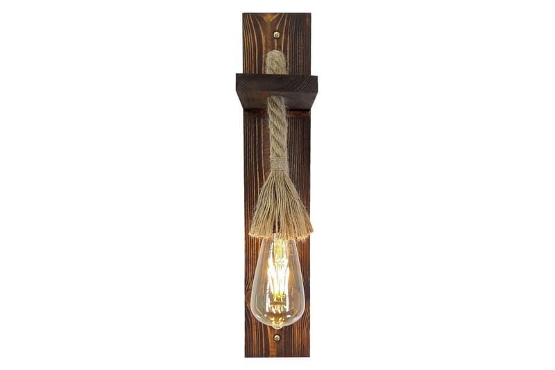 Vegg lampe Teyra Valnøtt - Rødfarget tre - Belysning - Innendørsbelysning & Lamper - Soveromslampe - Sengelamper - Sengelampe vegg