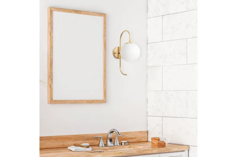 Vegg lampe Thalara Skinnende Gull - Skinnende Gull - Belysning - Innendørsbelysning & Lamper - Soveromslampe - Sengelamper - Sengelampe vegg