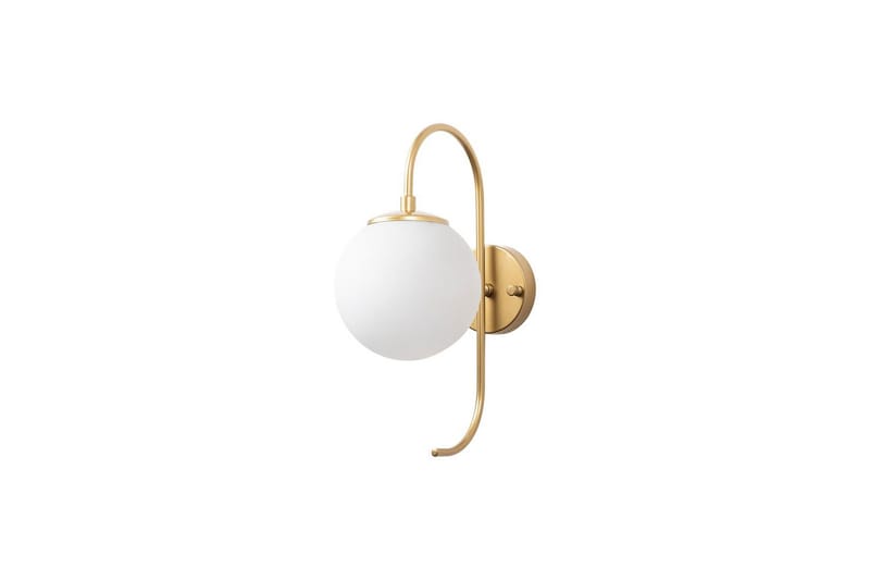 Vegg lampe Thalara Skinnende Gull - Skinnende Gull - Belysning - Innendørsbelysning & Lamper - Soveromslampe - Sengelamper - Sengelampe vegg