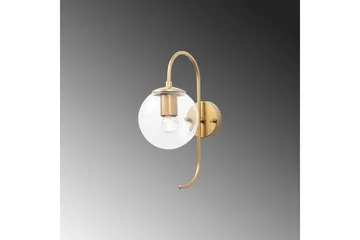 Vegg lampe Thalara Skinnende Gull Transparent - Skinnende Gull Transparent - Belysning - Innendørsbelysning & Lamper - Soveromslampe - Sengelamper - Sengelampe vegg