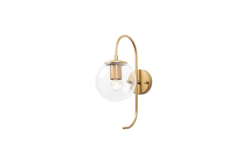 Vegg lampe Thalara Skinnende Gull Transparent - Skinnende Gull Transparent - Belysning - Innendørsbelysning & Lamper - Soveromslampe - Sengelamper - Sengelampe vegg