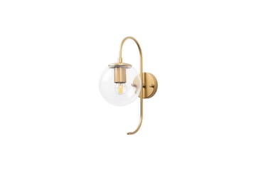Vegg lampe Thalara Skinnende Gull Transparent - Skinnende Gull Transparent - Belysning - Innendørsbelysning & Lamper - Soveromslampe - Sengelamper - Sengelampe vegg