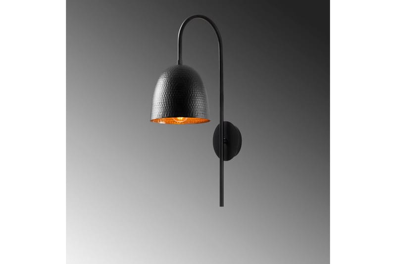 Vegg lampe Thela Svart - Antrasitt - Belysning - Innendørsbelysning & Lamper - Soveromslampe - Sengelamper - Sengelampe vegg
