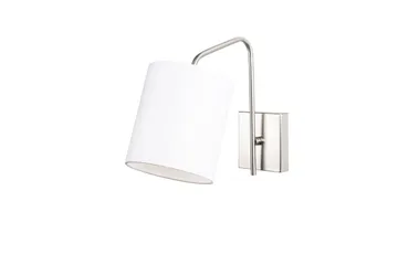 Vegg lampe Ve Nikkel / Hvit - Hvit - Belysning - Innendørsbelysning & Lamper - Soveromslampe - Sengelamper - Sengelampe vegg