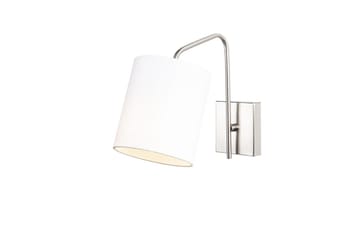 Vegg lampe Ve Nikkel / Hvit - Hvit - Belysning - Innendørsbelysning & Lamper - Soveromslampe - Sengelamper - Sengelampe vegg