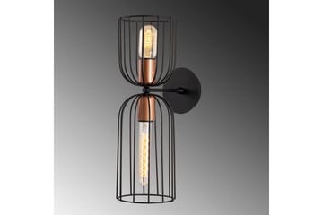 Vegg lampe Xiren Black - Svart - Belysning - Innendørsbelysning & Lamper - Soveromslampe - Sengelamper - Sengelampe vegg