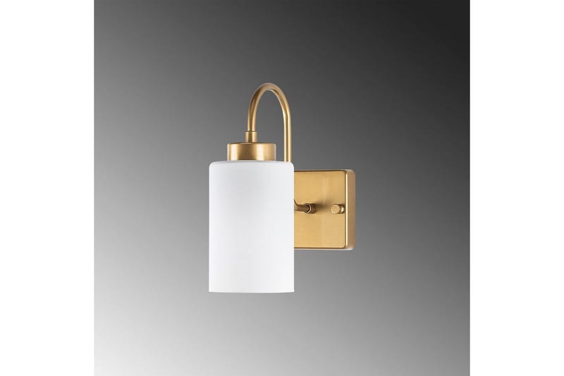 Vegg lampe Yalara Hvit / Gull - Hvit / Gull - Belysning - Innendørsbelysning & Lamper - Soveromslampe - Sengelamper - Sengelampe vegg