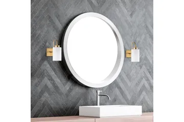 Vegg lampe Yalara Hvit / Gull - Hvit / Gull - Belysning - Innendørsbelysning & Lamper - Soveromslampe - Sengelamper - Sengelampe vegg