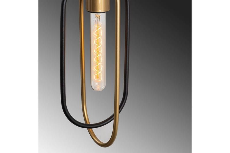 Vegg lampe Pindor Svart / Gull - Gull/Svart - Belysning - Innendørsbelysning & Lamper - Soveromslampe - Sengelamper - Sengelampe vegg