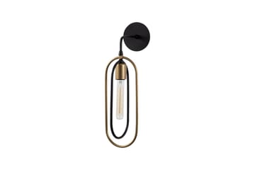 Vegg lampe Pindor Svart / Gull - Gull/Svart - Belysning - Innendørsbelysning & Lamper - Soveromslampe - Sengelamper - Sengelampe vegg