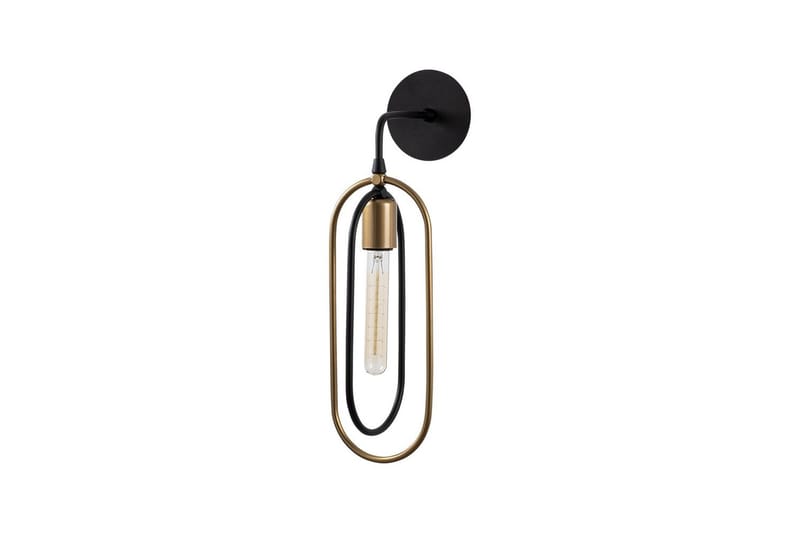Vegg lampe Pindor Svart / Gull - Gull/Svart - Belysning - Innendørsbelysning & Lamper - Soveromslampe - Sengelamper - Sengelampe vegg