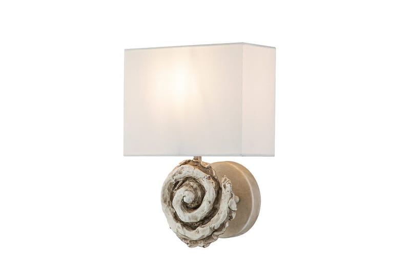 Vegglampe Flambeau Virvel Benhvit - Benhvit - Belysning - Innendørsbelysning & Lamper - Soveromslampe - Sengelamper - Sengelampe vegg