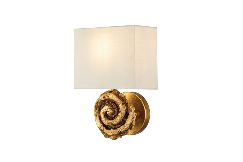 Vegglampe Flambeau Virvel Gullblad - Gullblad - Belysning - Innendørsbelysning & Lamper - Soveromslampe - Sengelamper - Sengelampe vegg