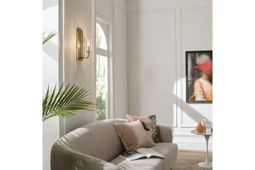 Vegglampe Kichler Kimrose Børstet naturlig messing - Børstet naturlig messing - Belysning - Innendørsbelysning & Lamper - Soveromslampe - Sengelamper - Sengelampe vegg