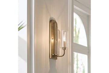 Vegglampe Kichler Kimrose Børstet naturlig messing - Børstet naturlig messing - Belysning - Innendørsbelysning & Lamper - Soveromslampe - Sengelamper - Sengelampe vegg