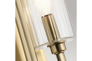 Vegglampe Kichler Kimrose Børstet naturlig messing - Børstet naturlig messing - Belysning - Innendørsbelysning & Lamper - Soveromslampe - Sengelamper - Sengelampe vegg