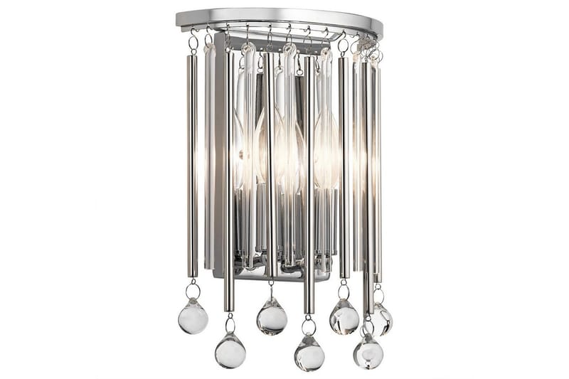 Vegglampe Kichler Piper Polert krom - Polert krom - Belysning - Innendørsbelysning & Lamper - Soveromslampe - Sengelamper - Sengelampe vegg