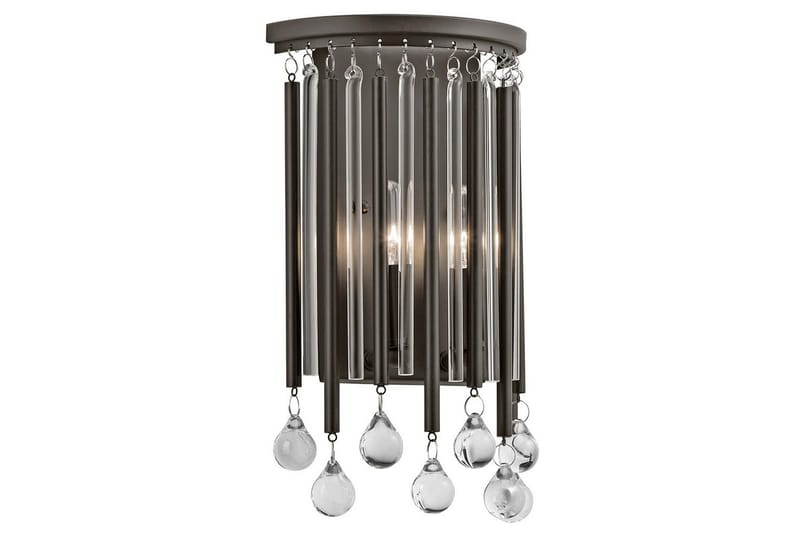 Vegglampe Kichler Piper Espresso/Krom - Espresso/Krom - Belysning - Innendørsbelysning & Lamper - Soveromslampe - Sengelamper - Sengelampe vegg