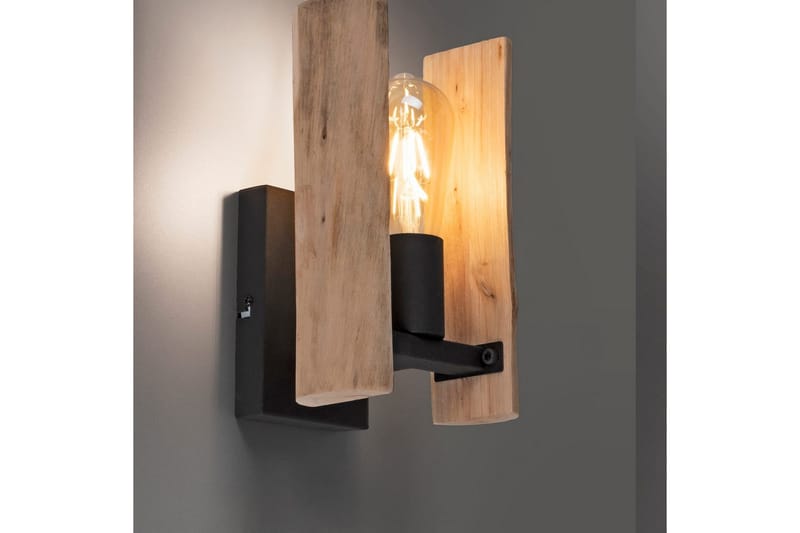 Vegglampe Log - 15x25x17 cm - Belysning - Innendørsbelysning & Lamper - Soveromslampe - Sengelamper - Sengelampe vegg