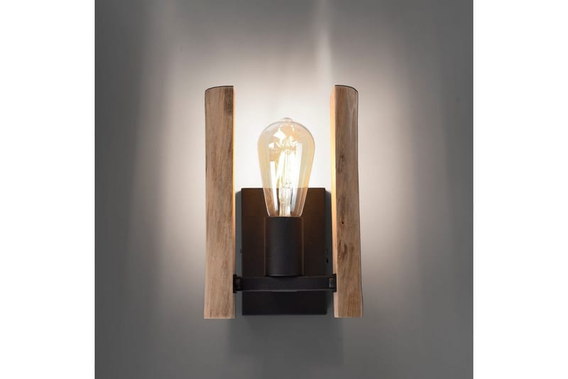 Vegglampe Log - 15x25x17 cm - Belysning - Innendørsbelysning & Lamper - Soveromslampe - Sengelamper - Sengelampe vegg