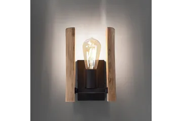 Vegglampe Log - 15x25x17 cm - Belysning - Innendørsbelysning & Lamper - Soveromslampe - Sengelamper - Sengelampe vegg