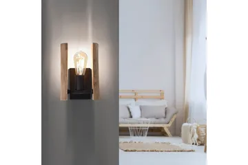 Vegglampe Log - 15x25x17 cm - Belysning - Innendørsbelysning & Lamper - Soveromslampe - Sengelamper - Sengelampe vegg