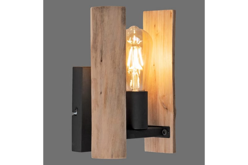 Vegglampe Log - 15x25x17 cm - Belysning - Innendørsbelysning & Lamper - Soveromslampe - Sengelamper - Sengelampe vegg