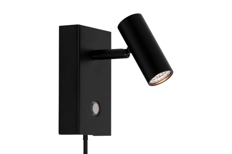 Vegglampe Omari med Arm Svart - Sengelampe vegg - Veggarmatur - Vegglampe