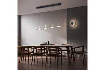 Vegglampe TRIO Celeste Matt svart/krom/tre - Matt svart/krom/tre - Belysning - Innendørsbelysning & Lamper - Soveromslampe - Sengelamper - Sengelampe vegg