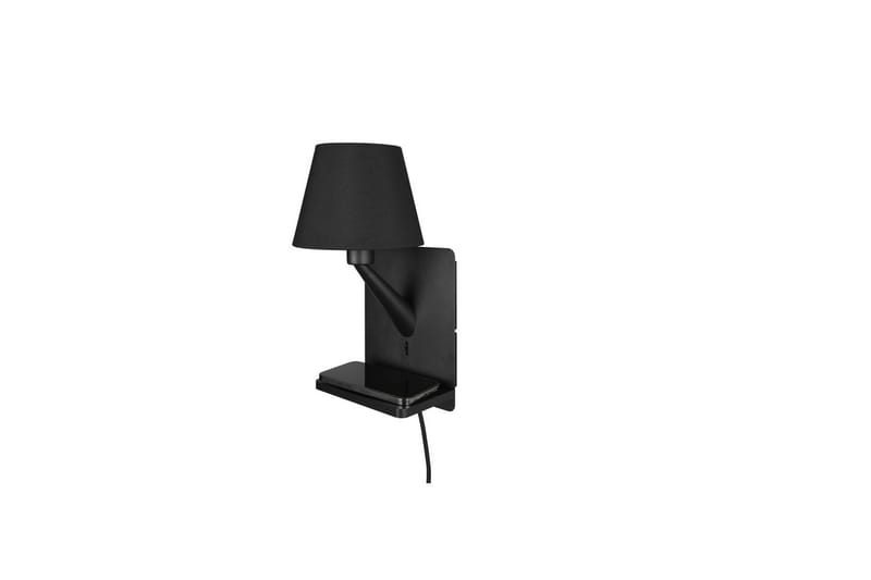 Vegglampe TRIO Comfort Matt svart - Matt svart - Belysning - Innendørsbelysning & Lamper - Soveromslampe - Sengelamper - Sengelampe vegg