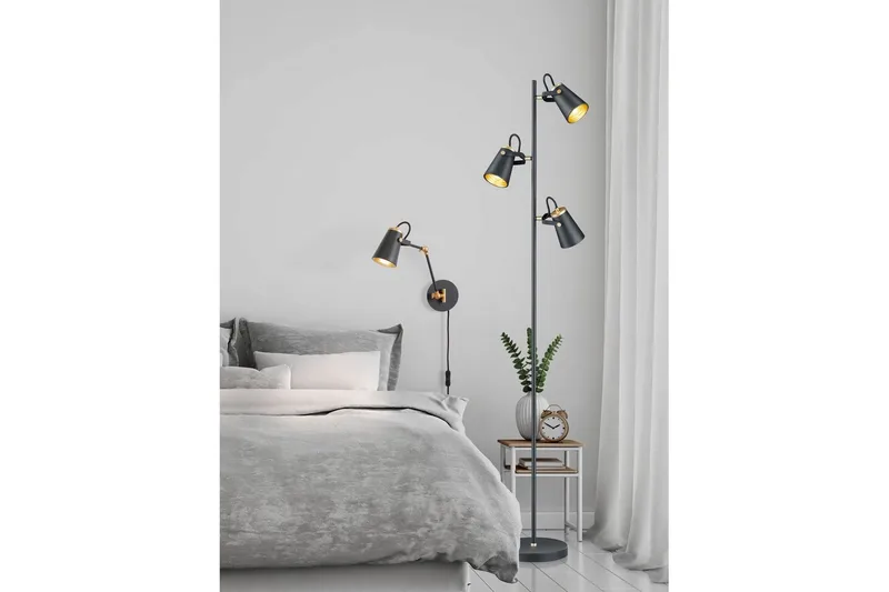 Vegglampe TRIO Edward - Belysning - Innendørsbelysning & Lamper - Soveromslampe - Sengelamper - Sengelampe vegg