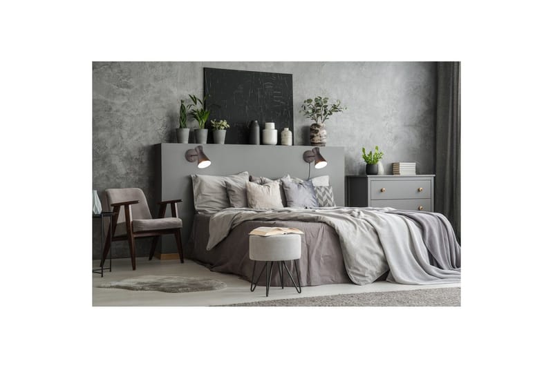 Vegglampe TRIO Enzo Matt svart - Matt svart - Belysning - Innendørsbelysning & Lamper - Soveromslampe - Sengelamper - Sengelampe vegg