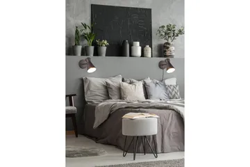 Vegglampe TRIO Enzo Matt svart - Matt svart - Belysning - Innendørsbelysning & Lamper - Soveromslampe - Sengelamper - Sengelampe vegg