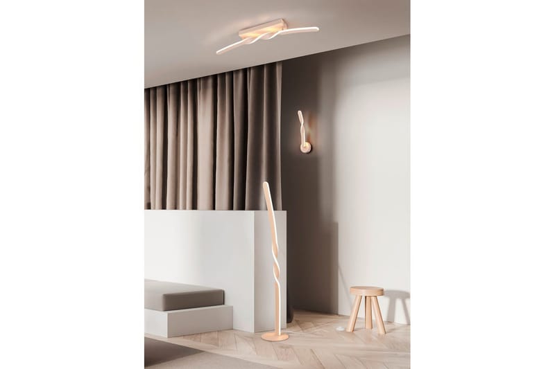 Vegglampe TRIO Ginko Sand - Sand - Belysning - Innendørsbelysning & Lamper - Soveromslampe - Sengelamper - Sengelampe vegg