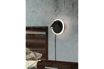 Vegglampe TRIO Jordan Matt svart - Matt svart - Belysning - Innendørsbelysning & Lamper - Soveromslampe - Sengelamper - Sengelampe vegg