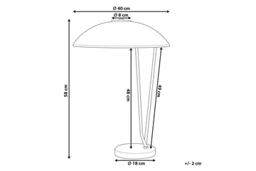 Venkos Bordlampe 58 cm E27 - Flerfarget - Belysning - Innendørsbelysning & Lamper - Soveromslampe - Sengelamper - Nattbordslampe stående