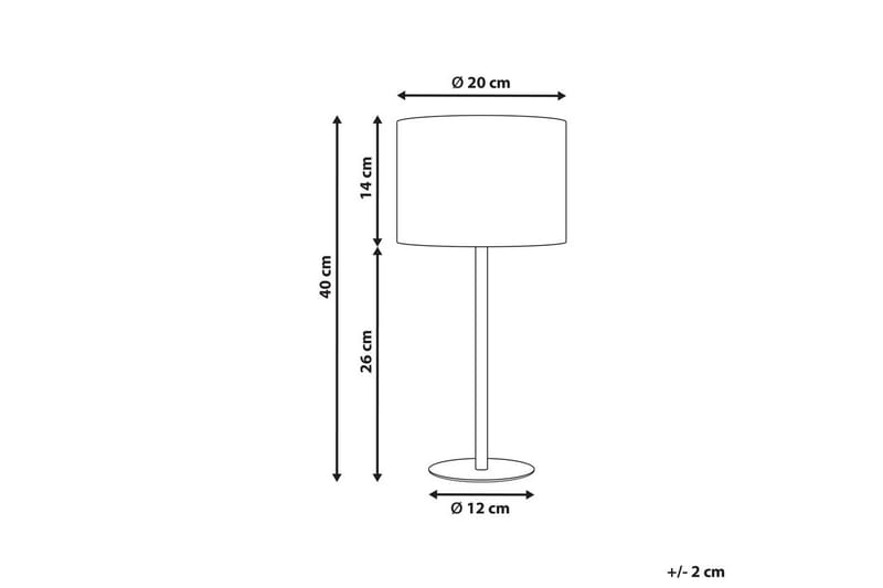 Vinkea Bordlampe 40 cm E27 - Svart/Hvit - Belysning - Innendørsbelysning & Lamper - Soveromslampe - Sengelamper - Nattbordslampe stående