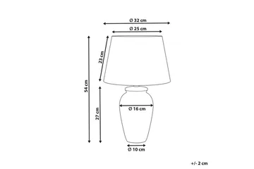 Virhal Bordlampe 54 cm E27 - Hvit/Blå - Belysning - Innendørsbelysning & Lamper - Soveromslampe - Sengelamper - Nattbordslampe stående