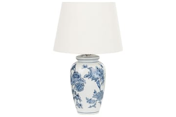 Virhal Bordlampe 54 cm E27 - Hvit/Blå - Belysning - Innendørsbelysning & Lamper - Soveromslampe - Sengelamper - Nattbordslampe stående