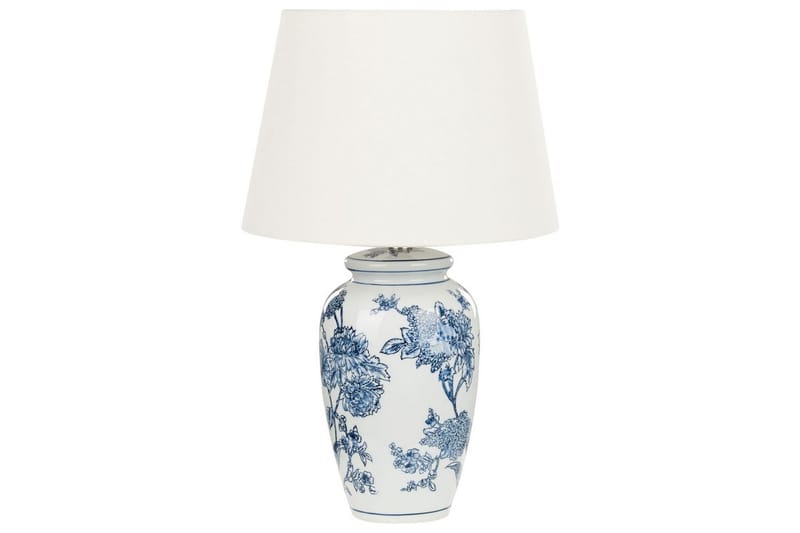 Virhal Bordlampe 54 cm E27 - Hvit/Blå - Belysning - Innendørsbelysning & Lamper - Soveromslampe - Sengelamper - Nattbordslampe stående