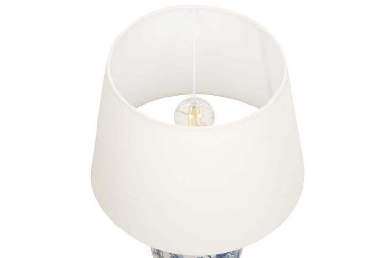 Virhal Bordlampe 54 cm E27 - Hvit/Blå - Belysning - Innendørsbelysning & Lamper - Soveromslampe - Sengelamper - Nattbordslampe stående