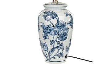 Virhal Bordlampe 54 cm E27 - Hvit/Blå - Belysning - Innendørsbelysning & Lamper - Soveromslampe - Sengelamper - Nattbordslampe stående