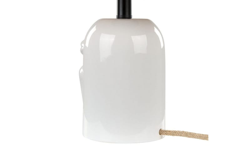 Yadasi Bordlampe 46 cm E27 - Hvit/Natur - Belysning - Innendørsbelysning & Lamper - Soveromslampe - Sengelamper - Nattbordslampe stående