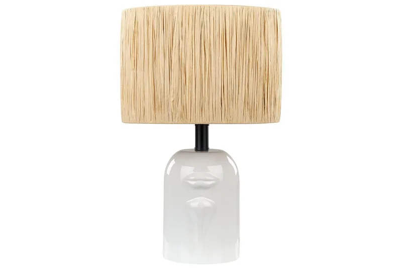 Yadasi Bordlampe 46 cm E27, Hvit/Natur