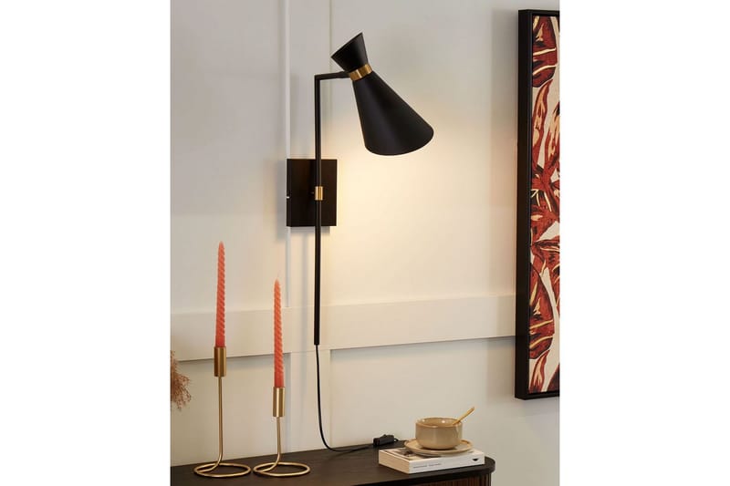 Yassil Vegglampe E27 E27 - Svart - Belysning - Innendørsbelysning & Lamper - Soveromslampe - Sengelamper - Sengelampe vegg