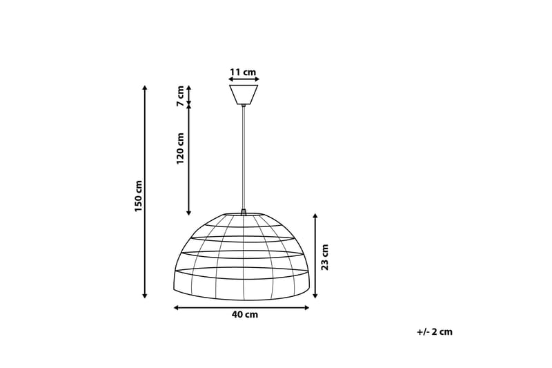 Taklampe Selenge 40 cm - Brun - Taklampe soverom - Kjøkkenlampe & taklampe kjøkken - Lamper gang - Vinduslampe - Pendellamper & Hengelamper - Taklampe stue - Vinduslampe hengende - Taklampe