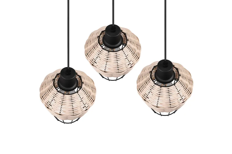 Borka Pendellampe 3 Lamper E27 Rotting - Trio Lighting - Belysning - Innendørsbelysning & Lamper - Soveromslampe - Taklampe soverom