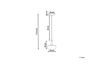 Burano Taklampe 24 cm - Hvit - Belysning - Innendørsbelysning & Lamper - Soveromslampe - Taklampe soverom