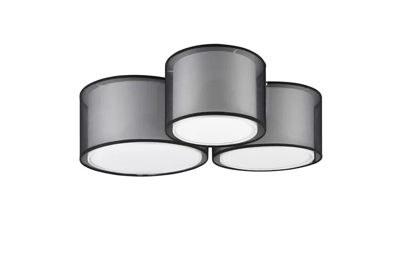 Burton Taklampe 3-os E27 Mattsvart - Belysning - Innendørsbelysning & Lamper - Soveromslampe - Taklampe soverom